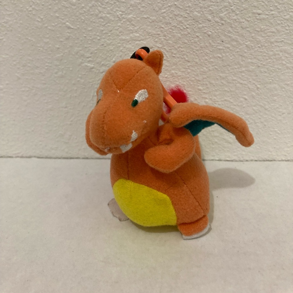 Vintage Pokemon #06 Charizard Bean Bag Plush 1998 Nintendo Plush Key Holder